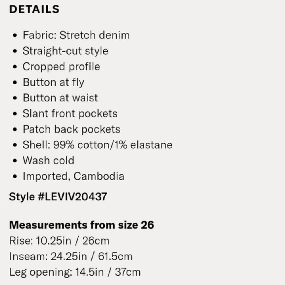 Levi's Wedgie Straight Leg Jeans in Dibs - Picture 7 of 7